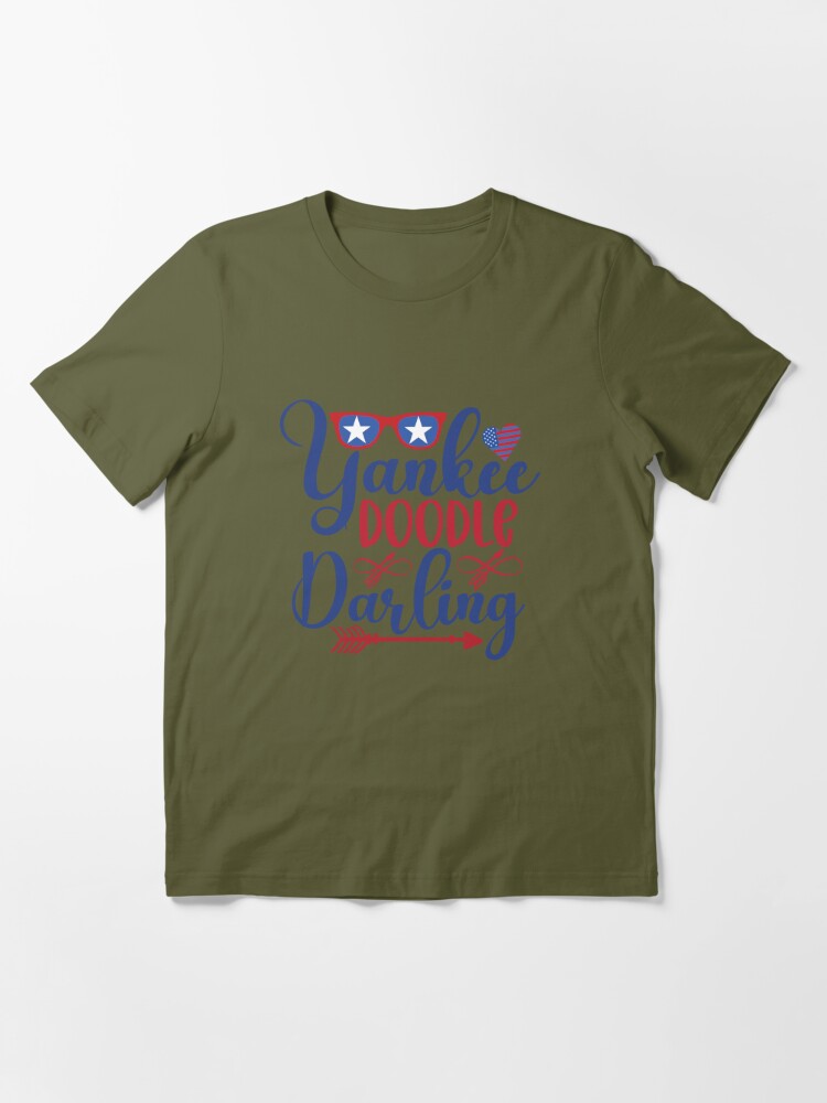 Yankee Doodle Darling 4th of July on Red Essential T-Shirt for