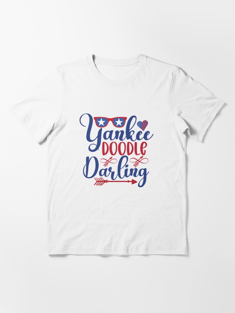 Yankee Doodle Darling 4th of July on Red Essential T-Shirt for