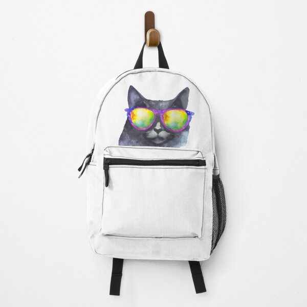 Item preview, Watercolor Cat with sunglasses (single cat) designed and sold by my-wanderlustjo.