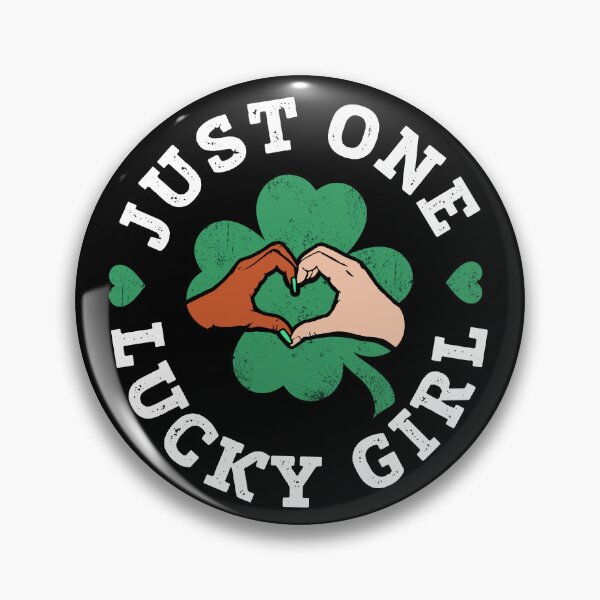 Item preview, St Patricks Day One Lucky Girl Interracial Matching Couple designed and sold by QueenOfPrint.