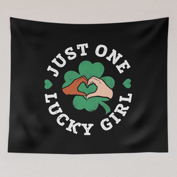 Item preview, St Patricks Day One Lucky Girl Interracial Matching Couple designed and sold by QueenOfPrint.