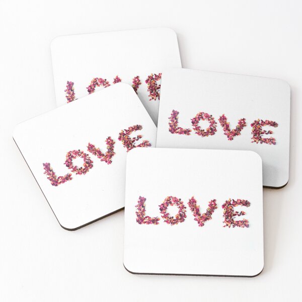 Item preview, LOVE written in dried rose petals. designed and sold by claireseyeview.