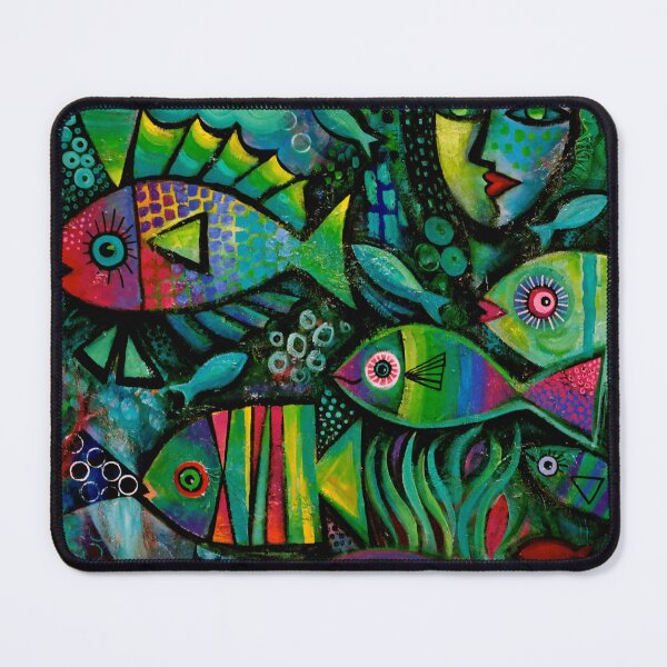 Item preview, Fish and mermaid designed and sold by Karin Zeller.