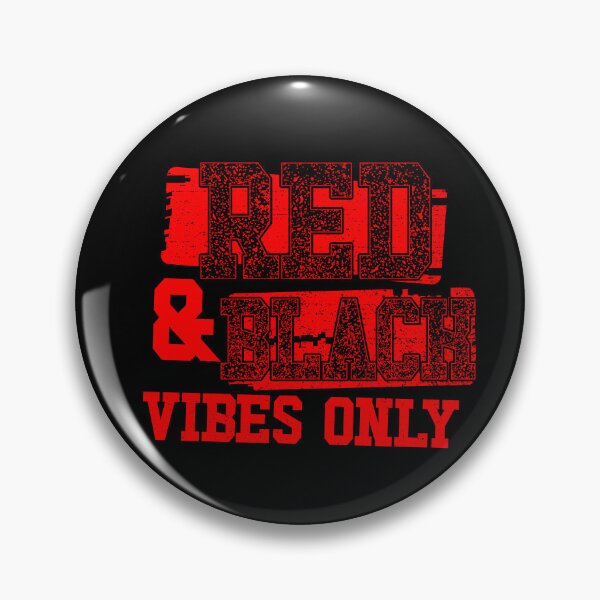 Item preview, Red and Black Vibes Only Sports Team Men's Red And Black Gear designed and sold by DynamicDesign.