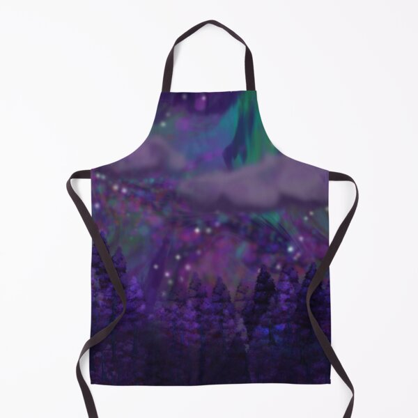 Item preview, Coloŕful night sky above tree skyline designed and sold by Crochetamommy.