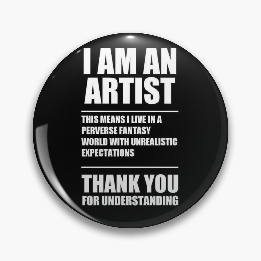 I AM AN ARTIST Thank You Sticker for Sale by ccparadise | Redbubble