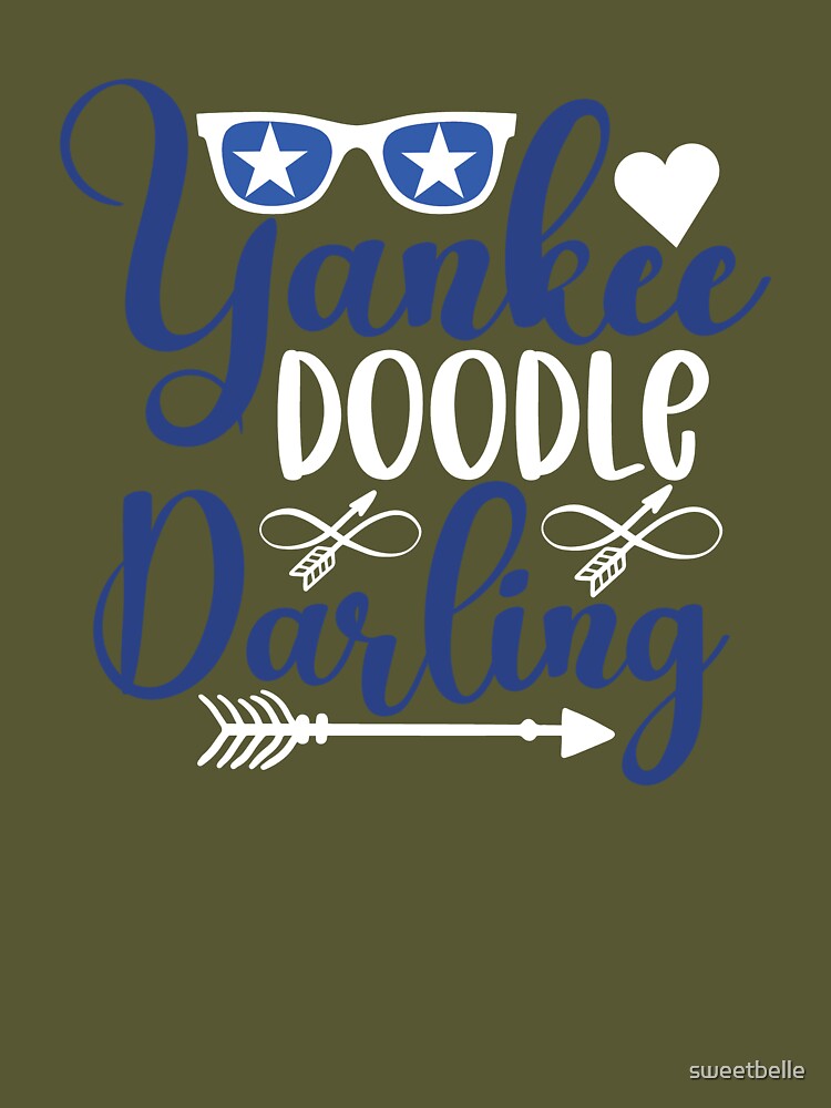 Yankee Doodle Darling 4th of July on Red Essential T-Shirt for