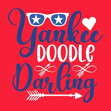 Yankee Doodle Darling 4th of July on Red Essential T-Shirt for