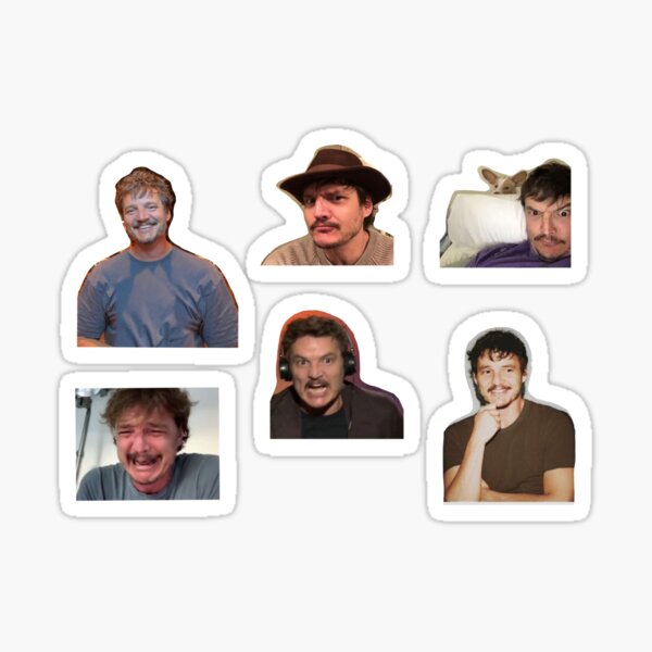 Item preview, Pedro Pascal sticker pack designed and sold by Nöa Turner.