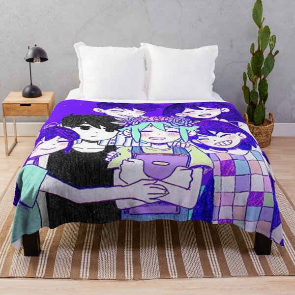 Omori Blanket - Omori sprites x 4 Throw Blanket RB1808