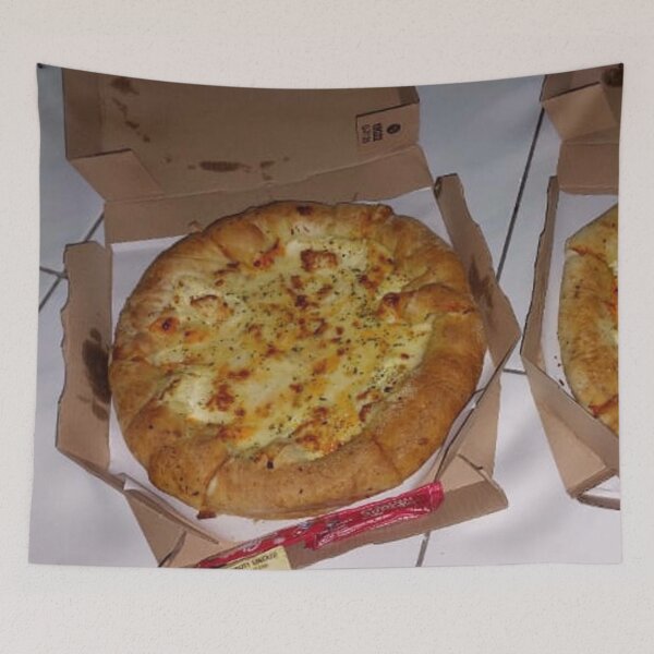 Aperçu de l'œuvre Pizza noire créée et vendue par LouieStiedemann.