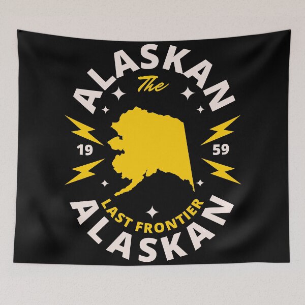 Item preview, Alaskan - Alaska State Map Badge - The Last Frontier designed and sold by Ranggasme.