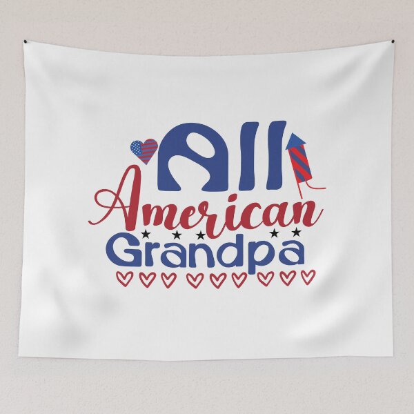 Item preview, All American Grandpa 4th of July designed and sold by sweetbelle.