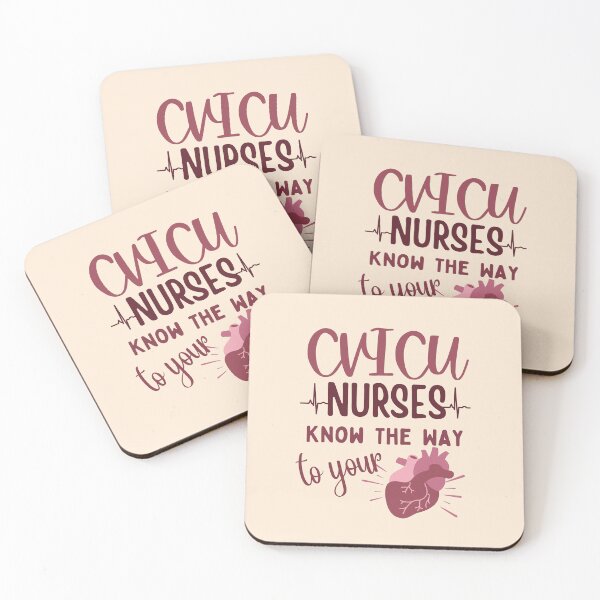Item preview, CVICU Nurses Know The Way To Your Heart | Cardiovascular ICU | Nurse Typographic | CVICU Nursing designed and sold by DesignsRN.