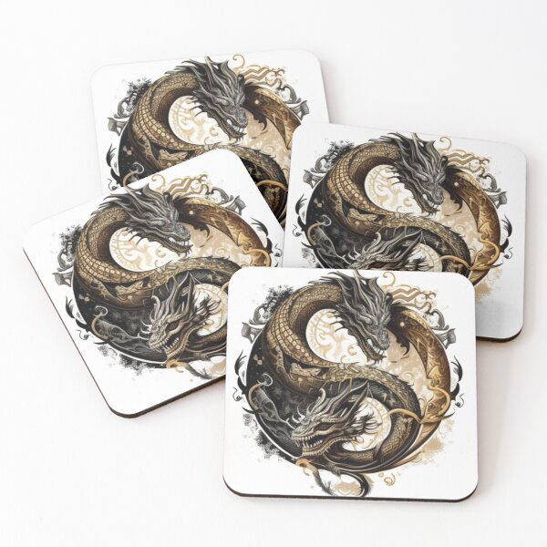 Item preview, Dragon VS Dragon Illustration designed and sold by Benin Store ®.