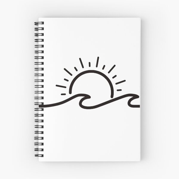 Item preview, Sun and Waves Simple Outline designed and sold by redbubbleart18.