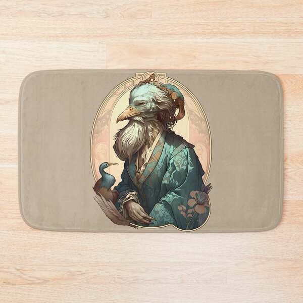 Item preview, Art Nouveau Bearded Dodo Professor designed and sold by entwithanaxe.