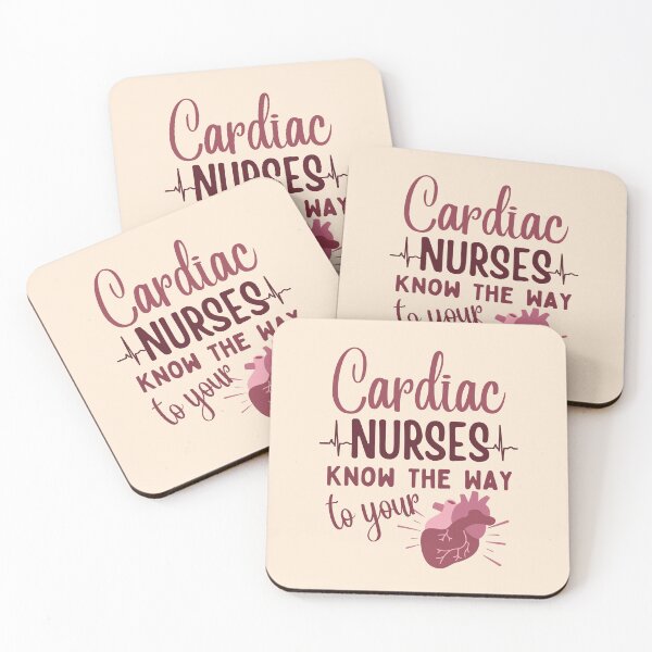 Item preview, Cardiac Nurses Know The Way To Your Heart | Cardiology Nurses | Nurse Typographic | Cardiac Nursing designed and sold by DesignsRN.