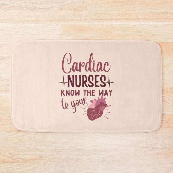 Item preview, Cardiac Nurses Know The Way To Your Heart | Cardiology Nurses | Nurse Typographic | Cardiac Nursing designed and sold by DesignsRN.