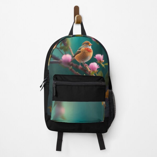 Item preview, a tiny finch on a branch with designed and sold by Printverse Studio.