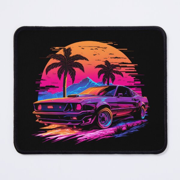 Item preview, Ford Mustang car in the sunset designed and sold by Brushpalette888.