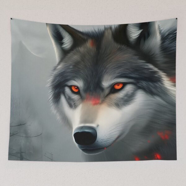 Item preview, Red eye wolf designed and sold by Planetporridge.