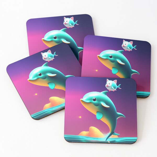 Item preview, Cute Dolphin with the Friends designed and sold by ChibiMavis.