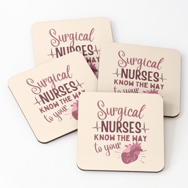 Item preview, Surgical Nurses Know The Way To Your Heart | Surgical Nursing | Nurse Typographic | Cardiac Nursing designed and sold by DesignsRN.