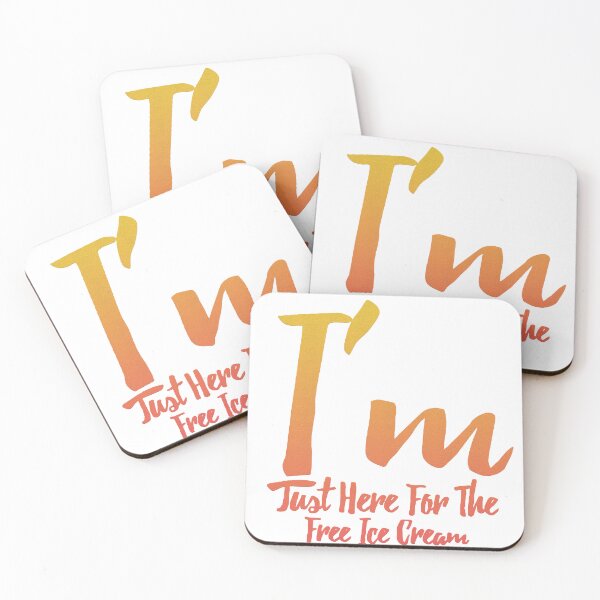 Item preview, I'm Just Here For The Free Ice Cream designed and sold by Best-Designers.
