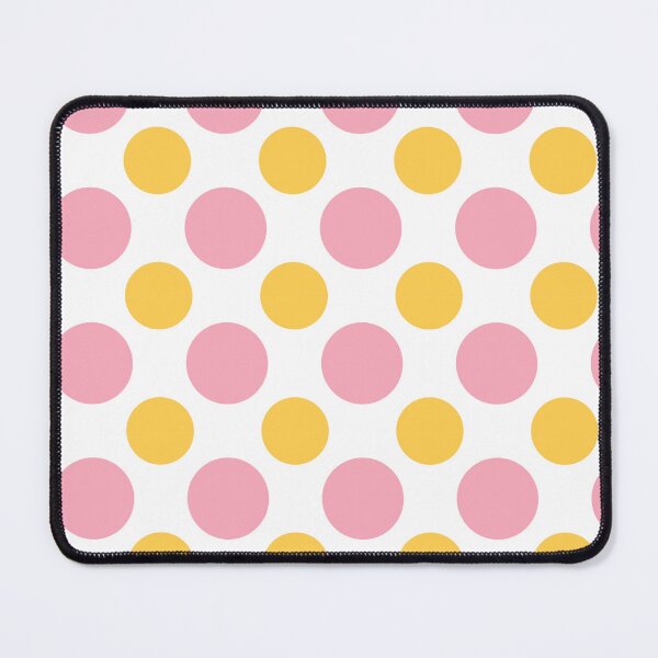 Item preview, Circle pink and yellow seamless pattern on white. designed and sold by Jayjaynaenae.