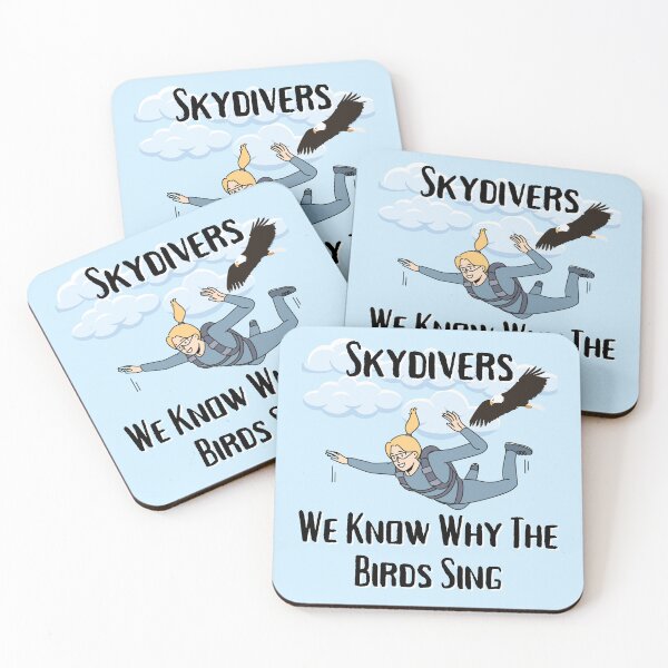 Item preview, Skydivers, We Know Why The Birds Sing - Female Skydiver designed and sold by emoney14.
