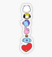 bt21 characters stickers redbubble