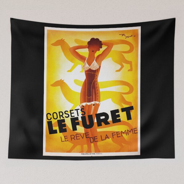 Item preview, Vintage Fashion, French corset company, Art Deco designed and sold by Glimmersmith.