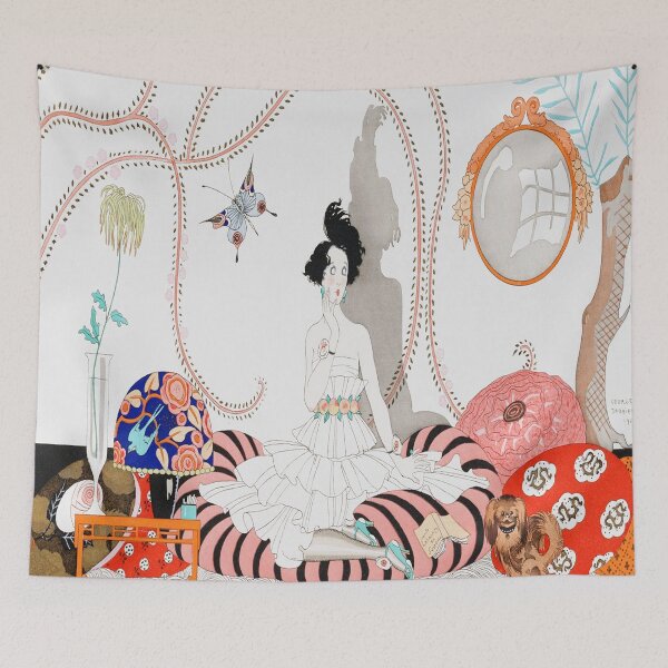 Artikelvorschau, George Barbier Vintage Modeillustration, George Barbier Art Deco, Vintage Art Deco, Art Deco Mode, entworfen und verkauft von Tamas Das.