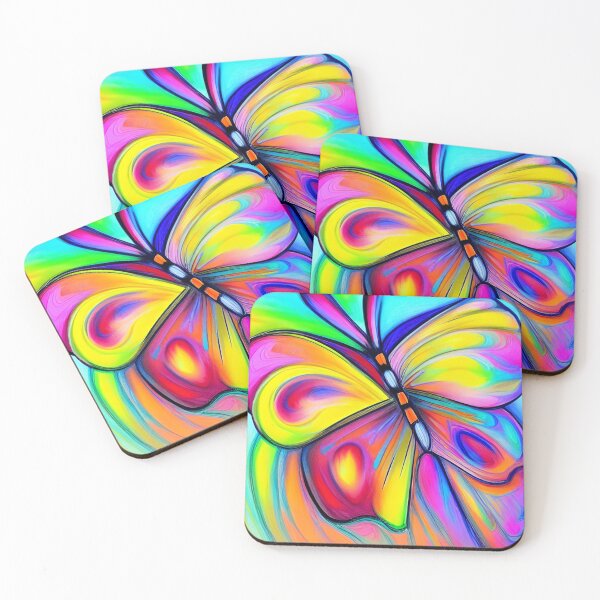 Item preview, Butterfly - Bright Rainbow Colors designed and sold by ArtistsQuest.