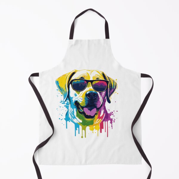 Item preview, Labrador Retriever Dog with Sunglesses in multicolor Artistic style designed and sold by WECreations.