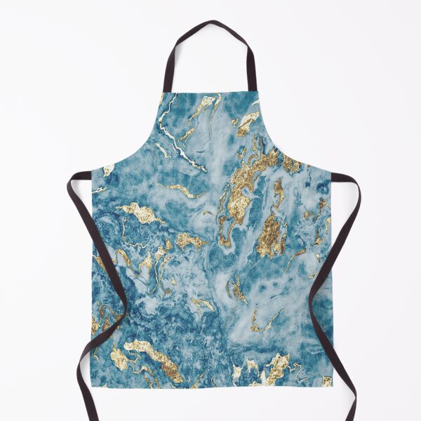 Item preview, Blue and Gold Marble Abstract Pattern, designed and sold by Tamas Das.