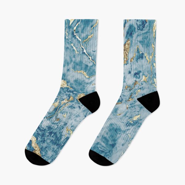 Item preview, Blue and Gold Marble Abstract Pattern, designed and sold by Tamas Das.