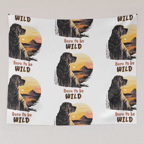 Item preview, Labrador Retriever - Born to be Wild designed and sold by WECreations.