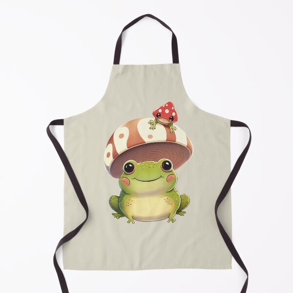 Item preview, Ranita Kawaii con sombrero de honguito designed and sold by UniverseStelar.