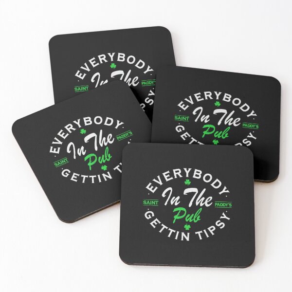 Item preview, Everybody In The Pub Getting Tipsy St Patricks Day Shamrock designed and sold by fakioenmi.