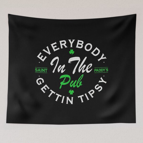 Item preview, Everybody In The Pub Getting Tipsy St Patricks Day Shamrock designed and sold by fakioenmi.