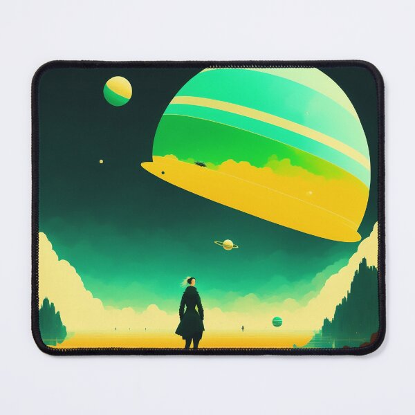 Item preview, Woman floating with planets circling designed and sold by vijayp127p.