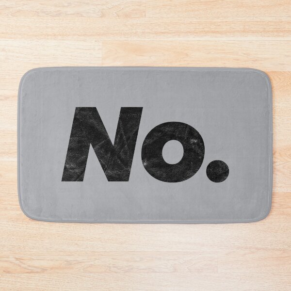 Item preview, No. (black distressed design) designed and sold by siggyspatsky.