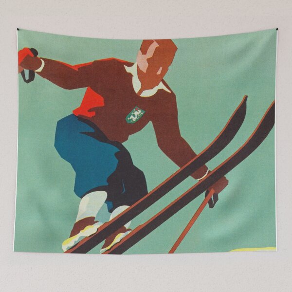 Item preview, Austria Vintage Ski Poster designed and sold by vintagevivian.