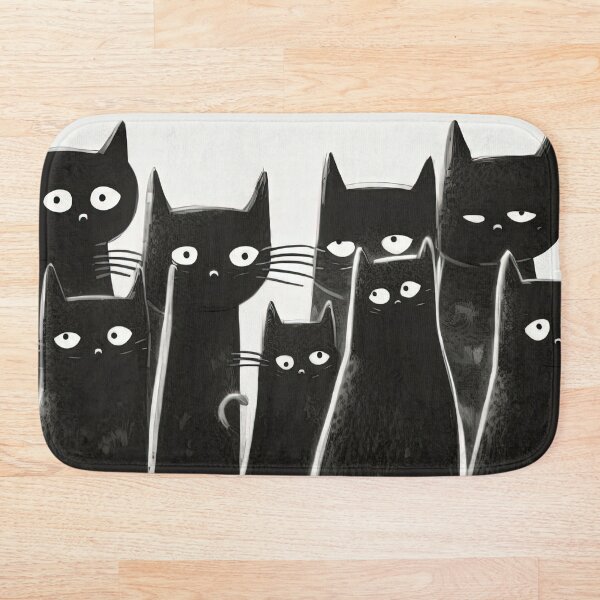 Artikelvorschau, Derpy schwarze Katzen entworfen und verkauft von LividPhoto.