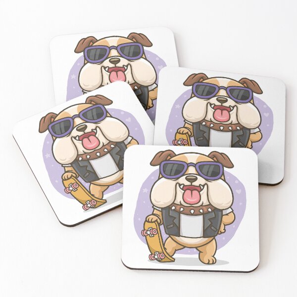 Item preview, Bulldog Skateboard, Skateboarding Bulldog, Skateboarding Dog, Skateboard, Skate designed and sold by Skateboard-Art.