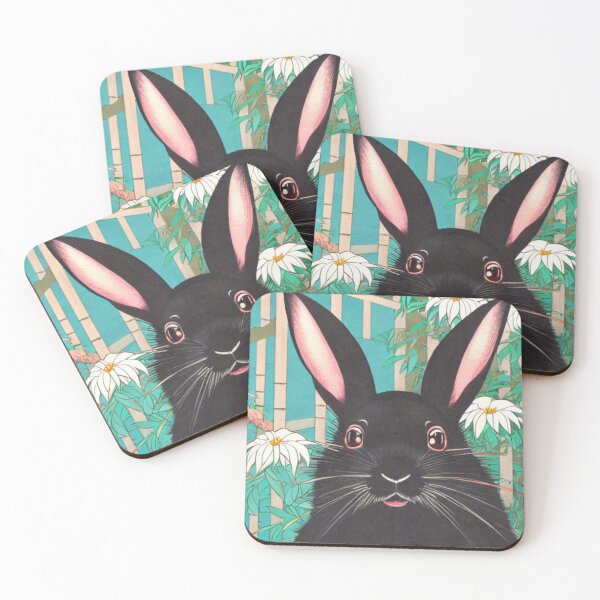 Item preview, A Journey with the Cute Black American Fuzzy Lop Rabbit designed and sold by wigobun.
