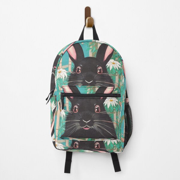 Item preview, A Journey with the Cute Black American Fuzzy Lop Rabbit designed and sold by wigobun.
