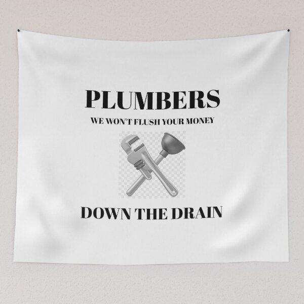 Item preview, Flush Your Money Plumber designed and sold by FunTeeGraphics1.